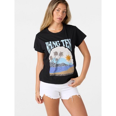 Hang Ten Love From The Ocean Tee Black- X Large
