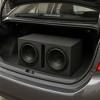 QPower QBASS Dual 10 Inch Heavy Duty Car Audio Subwoofer Enclosure Box, Charcoal - 4 of 4