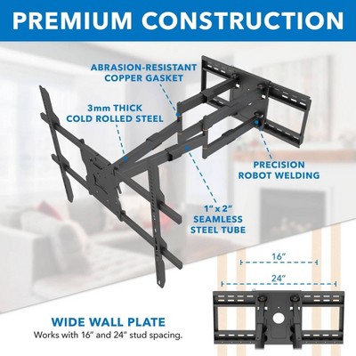 Heavy Duty Full Motion TV Wall Mount for 65-110 Inch Screens