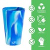 Silipint: Silicone Pint Glasses: 4 Pack Arctic Sky - 16oz Unbreakable Cups - 3 of 4