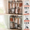 Aheaplus 74'' Closet Organizer with Wood Drawers, Garment Rack with Wood Shelves and Hanging Rods - 4 of 4