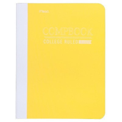 Mead College Ruled Solid Composition Notebook – Yellow – Target ...