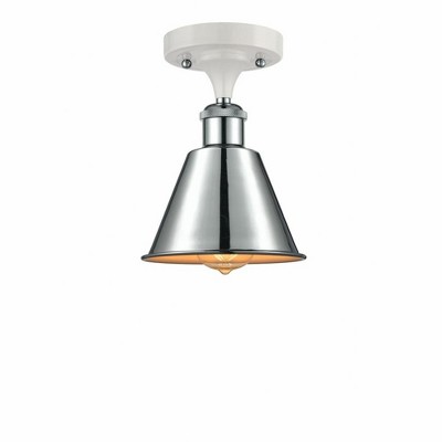Smithfield - 1 Light Semi-Flush Mount In Industrial Style-9.5 Inches Tall and 7 Inches Wide