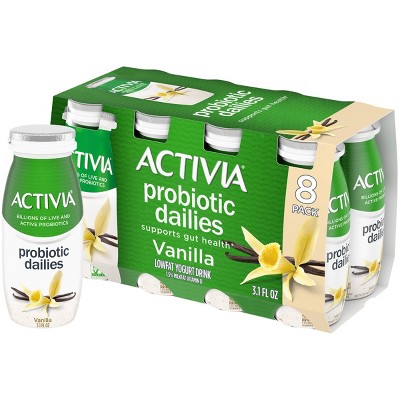 Activia Probiotic Dailies Vanilla Yogurt Drink - 8ct/3.1 fl oz Bottles