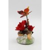 Kevins Gift Shoppe Ceramic Red Rose with Butterfly Figurine - image 4 of 4