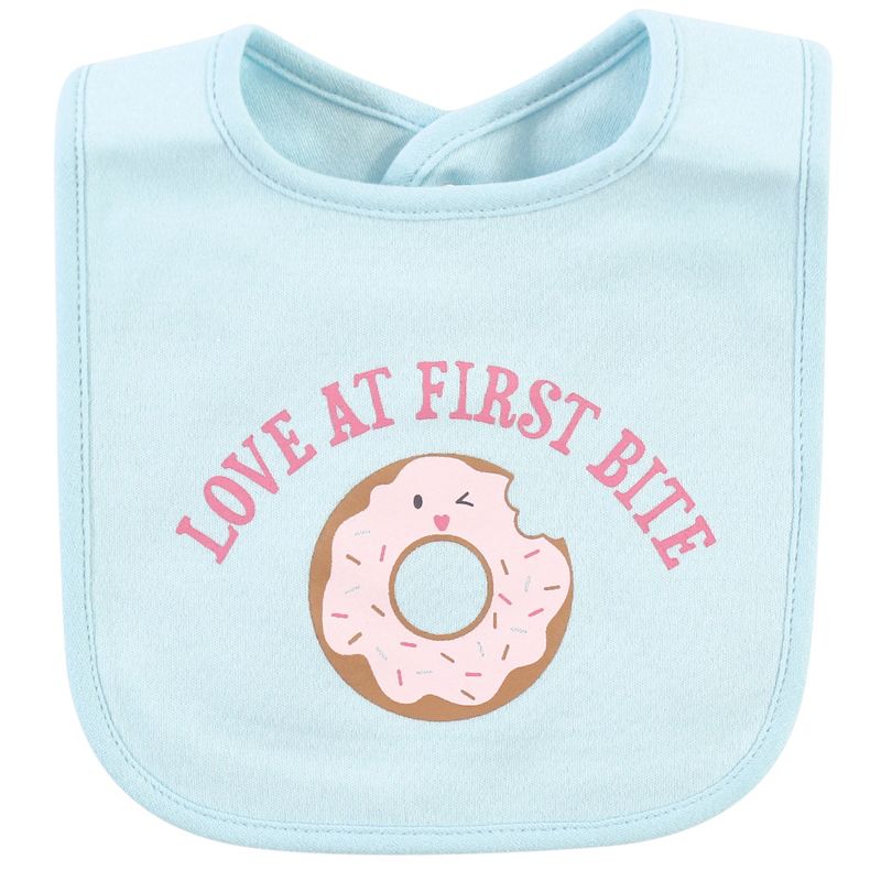 Hudson Baby Infant Girl Cotton Bibs, Food Puns Girl, One Size, 4 of 13