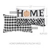 Annie Black Check Home Pumpkin Ruffle Pillow 14x22 VHC Brands - 3 of 4