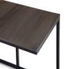 28" Hubbard Wide C Side Table Warm Gray - WyndenHall: Modern Mango Wood, Metal Frame, Rectangle Shape - 4 of 4