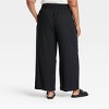 Women's High-Rise Wide Leg Linen Pull-On Pants - Ava & Viv™ - 2 of 3