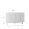 NicBex 56.69 Inch Modern 4-Door Storage Cabinet with Adjustable Shelves,Accent Cabinet Console Table for Living Room,Kitchen,Bedroom - 3 of 4