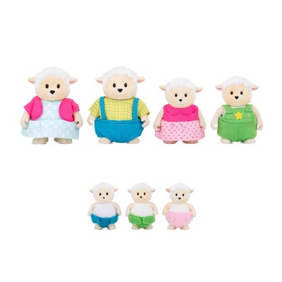 Li'l Woodzeez Miniature Animal Figurine Set - Curlycuddles Sheep Family
