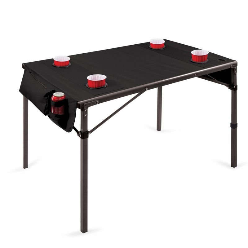 Picnic Time Canvas Travel Table - Black, 1 of 11