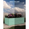 Galvanized Raised Garden Bed,Deep Root Planter Box for Vegetables,Flowers,Herbs-Large Metal Raised Garden Bed Kit Outdoor - 3 of 4