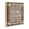 Stupell Industries Time of Year Football Season Floating Frame Canvas Art, Gold, 25" x 25" - 2 of 4