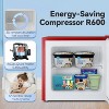 ZAFRO Mini Freezer, 1.2Cu.ft Small Upright Freezer, Removable Shelves, 7 Adjustable Thermostat, Low Noise for Bedroom/Apartment/Home/Office, Red - 3 of 4
