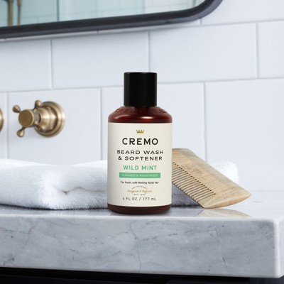 Cremo Beard & Scruff Softener - 6 fl oz: Moisturizing Facial Lotion, Paraben-Free, Contains Tea Tree Oil