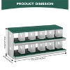 Chicken Nesting Boxes, Two-Tier Metal Chicken Egg Laying Box,Large Vented Holes for Egg Collection - 3 of 4