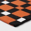 1'8"x2'10" Halloween Rectangle Woven Plaid Kitchen Accent Rug Orange - Hyde and EEK! Boutique™: Machine Washable Indoor Mat - 3 of 4