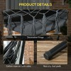 Sapphtopaz Porch Swing Hanging Hammock Chair with Stand Outdoor Swing Seat with Side Pocket for Patio, Indoor, Garden, Backyard - 2 of 4
