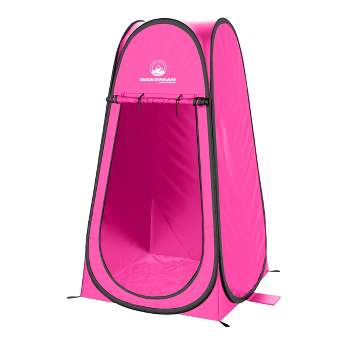 Pop Up Pod Privacy Tent - Camping, Beach, or Tailgate with Carry Bag by Wakeman Outdoors (Pink)