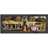 PosterPalooza | 36x12 Wide Barnwood Picture Frame, UV Acrylic, 6 Finishes - Grey, Brown, White, and Black - 2 of 4