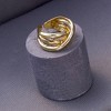 SOHI Women's California Gold The Loop Finger Ring - 2 of 4