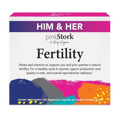 Pink Stork His Hers Fertility Capsules 120ct Target