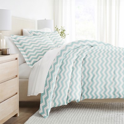Chevron & Polka Dots Pattern Premium  3PC Duvet Cover & Shams Set, Ultra Soft, Easy Care - Becky Cameron