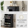 TIRAMISUBEST Functional Entryway Organizer with 2 Flip Drawers, Shoe Cabinet with Drawer, Free Standing Shoe Rack with Adjustable Panel - 3 of 4