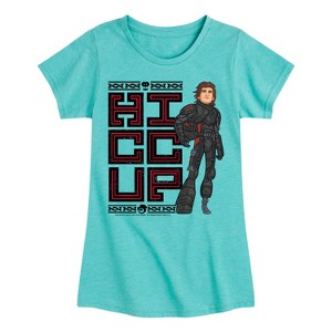 Girls' - How to Train Your Dragon - Hiccup Stacked Fitted Short Sleeve Graphic T-Shirt - 1 of 4