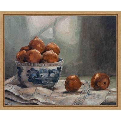 Marian Parsons Realism Art Brown Floater Frame Canvas Print