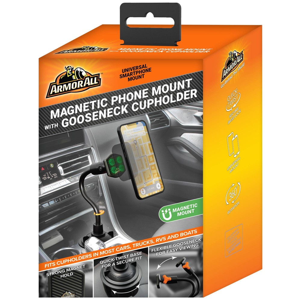 Photos - Other for Mobile Armor All Magnetic Phone Mount with Gooseneck Cup Holder 