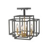 Z-Lite Titania 4 - Light Semi-Flush Mount in  Bronze/Olde Brass - 3 of 4