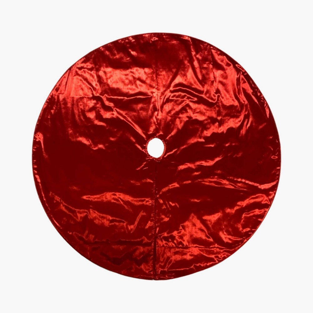 Vickerman 60" Red Metallic Christmas Tree Skirt
