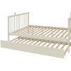 NicBex Twin over Full Bunk Bed Wooden Bed Frame with Trundle, Storage Stairs and Full Length Guardrail, No Box Spring Required - 4 of 4