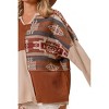 Women's Aztec Color Block Thermal Top - Plus - BiBi - 4 of 4