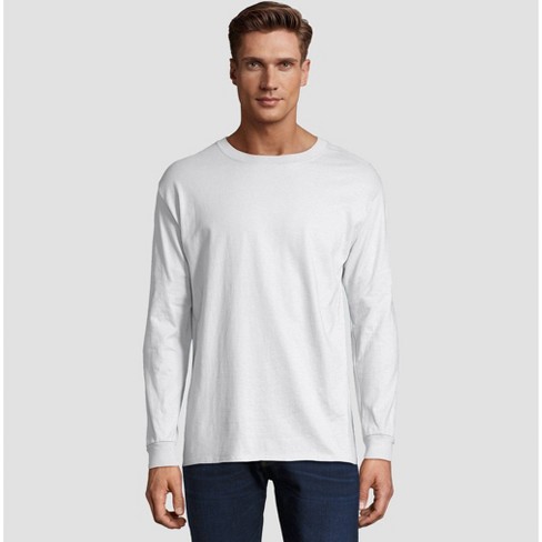tanker rand Narabar Hanes Men's Big & Tall Long Sleeve Beefy T-shirt - White 3xl : Target