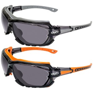2 Pairs of Global Vision Eyewear Octane Safety Motorcycle Glasses - 1 of 1