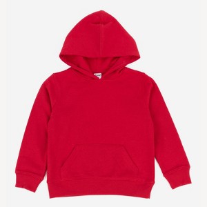 Leveret Kids Hooded Sweatshirt - Kids Hoodie Pullover Sweatshirt- With Kangaroo Pocket - Classic Solid Color - 1 of 4