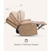 27" Recliner Chair for Adults, Manual Recliner with Cup Holders and Side Pockets, PU Leather Single Sofa with Ergonomic Design - 3 of 4