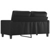 vidaXL 2-Seater Sofa Black - 4 of 4