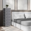 Sorbus Narrow 6 Drawers Nightstand with Steel Frame, Wood Top, Easy Pull Fabric Bins for Home, Bedroom, Office & Dorm - 2 of 4