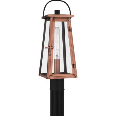 Quoizel Lighting Carolina 1 - Light Post Light in  Aged Copper
