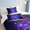 Boersma Gaming Duvet Cover Set King Size Video Game Controller Bedding Set, Boys Video Games Comforter Cover with 2 Pillow Shams - 2 of 4