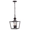10" LED 3-Light Camden Iron Classic Mid-Century Pendant Oil Rubbed Bronze - JONATHAN Y: UL Listed, Adjustable Height, Metal Body - 3 of 4