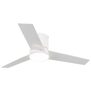 Parrot Uncle 48" Modern LED Flush Mount Ceiling Fan with Light and Remote - 1 of 4
