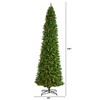Nearly Natural 12-ft Slim Green Mountain Pine Artificial Christmas Tree with 1100 Clear LED Lights and 3235 Tips - 2 of 4