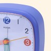 REGALWOVEN Plastic Battery Powered Analog Square Alarm Clock 4.1"L x 1.8"W x 4.1"H 1 Pc - 3 of 4