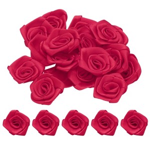 Unique Bargains Polyester Lightweight Texture Durable Ribbon Roses 50 Pcs - 1 of 4
