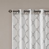 Lycvki Fretwork Print Grommet Top Window Curtain Panel(Only 1 Pc Panel) - 4 of 4